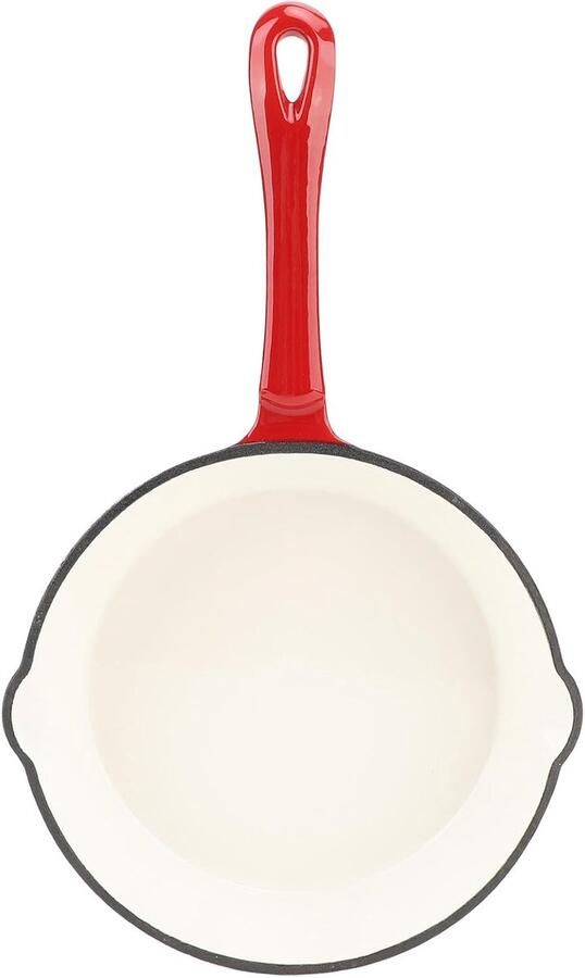 Geëmailleerde Koekenpan Gietijzeren Pan Allround Koken Gelijkmatige Warmte 25CM