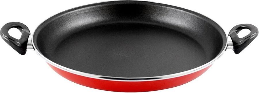 Geëmailleerde Paella-pan voor Inductie Geschikt voor Vaatwasser 30 cm