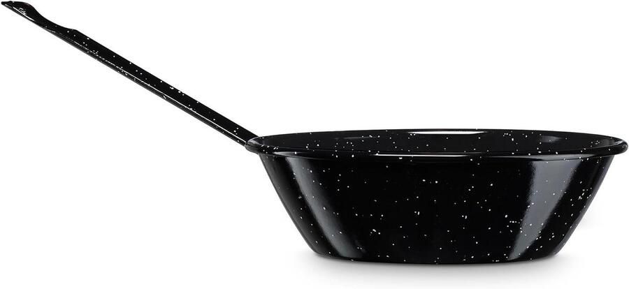 Geëmailleerde pan Braadpan friteuse Koken en braden Geschikt voor alle warmtebronnen 26 cm 3.8L Zwart gemêleerd