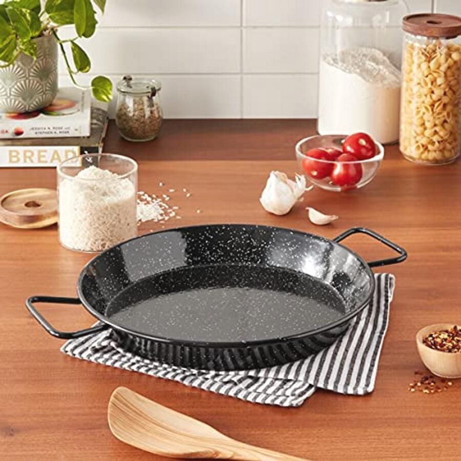 Geëmailleerde Staal Paella Pan 30cm