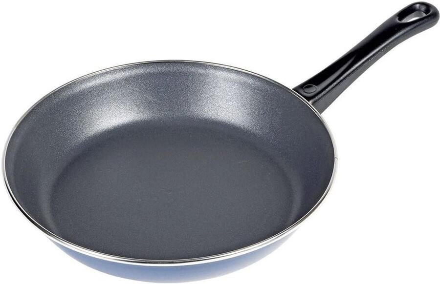 Geëmailleerd roestvrij staal pan RVS 24 cm geschikt voor inductie