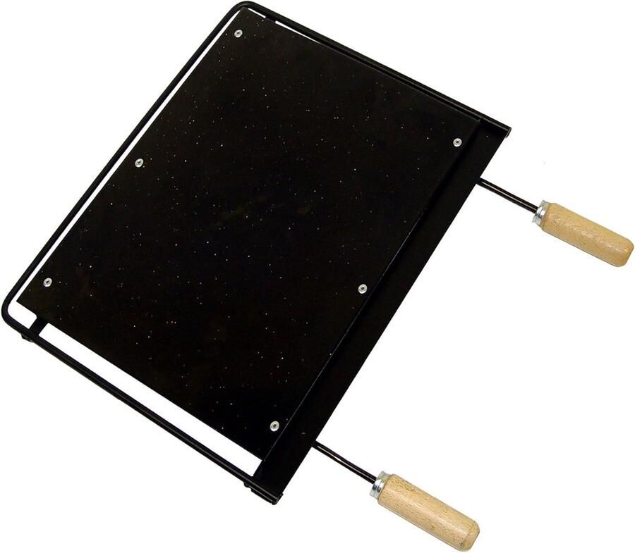 Grote Geëmailleerde Grillplaat Rechthoekig Zwart voor Barbecue