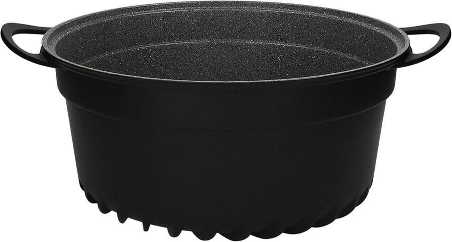 Gegoten Aluminium Braadpan 32 cm Grijs Geschikt voor Alle Warmtebronnen