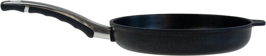 Gegoten Aluminium Braadpan Koekenpan Inductie Snel Gerechten Bereiden 4-voudige Anti-aanbaklaag 24 cm Zwart