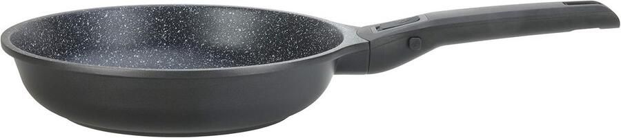 Gegoten Aluminium Braadpan met Afneembare Handgreep Ø20 cm Anti-aanbaklaag Geschikt voor Inductie en Oven