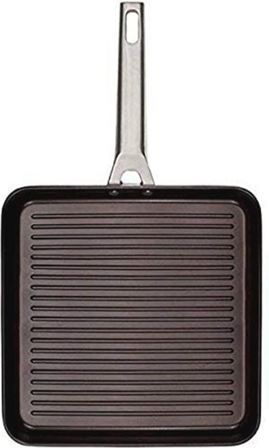 Gegoten Aluminium Grillpan 28 cm met Antiaanbaklaag voor Inductie