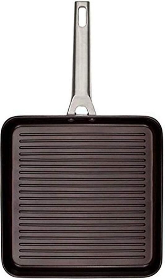 Grillpan Titan Koekenpan Lekker Grillen Antiaanbaklaag 28 cm Zwart