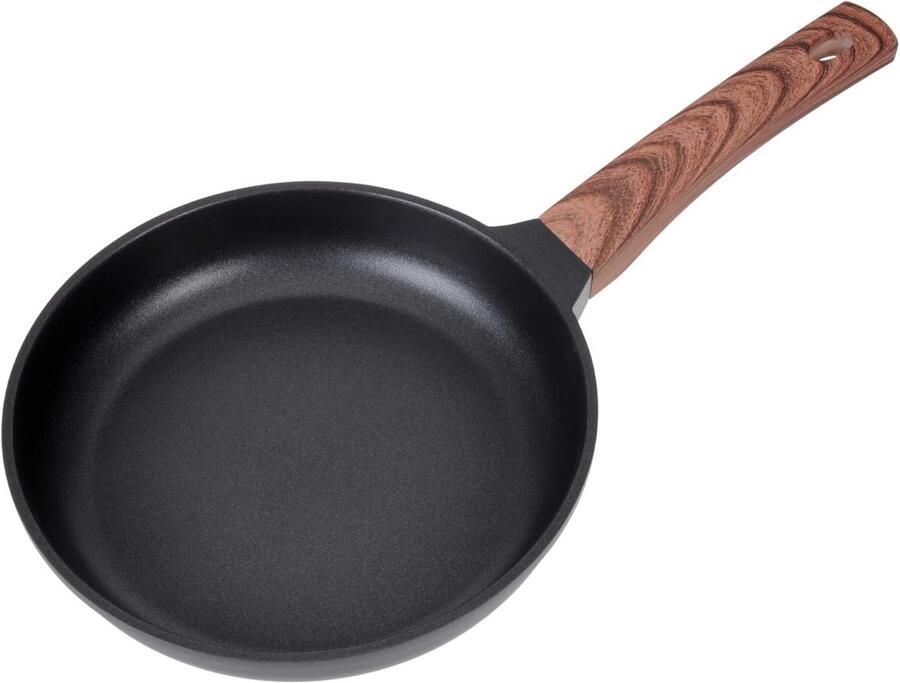 Gegoten Aluminium Koekenpan 24 cm met Antiaanbaklaag Geschikt voor Inductie
