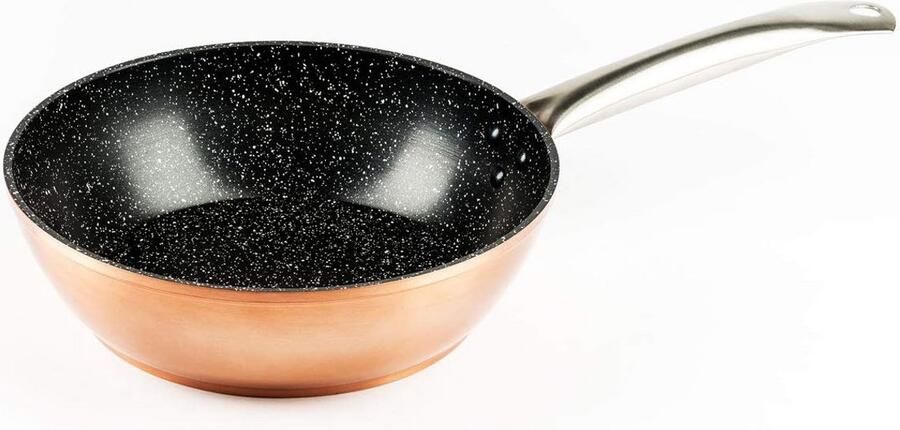 Gegoten aluminium koekenpan 28 cm geschikt voor inductie