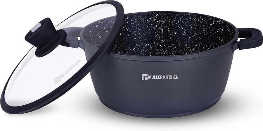 Gegoten Aluminium Kookpan 32 cm Anti-aanbaklaag Inductie Geschikt