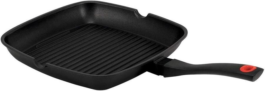 Gegoten Aluminium Pan Koekenpan Anti-aanbak Snel Koken Keramisch Versterkt 24 cm Zwart