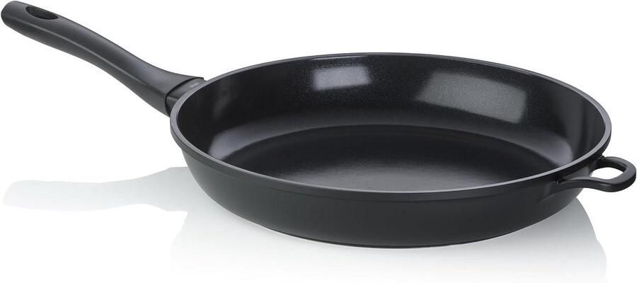 Gegoten Aluminium Pan Koekenpan Braadpan Gezond Koken Keramische Coating 32 cm Zwart