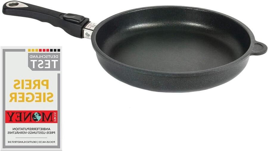 Gegoten Aluminium Pan Koekenpan Braadpan Professioneel Koken Afneembare Steel Ovenvast 26 cm Diameter 5 cm Hoog