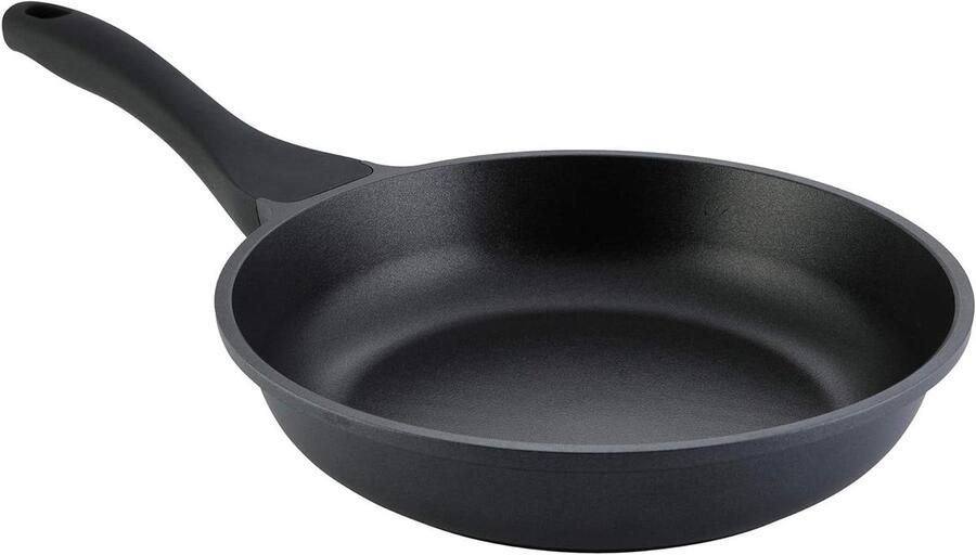 Gegoten Aluminium Pan Koekenpan Braadpan Vetarm Braden Krasbestendige Coating 20 cm Diameter Zwart