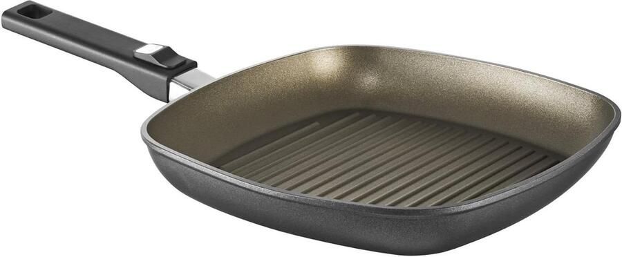 Gegoten Aluminium Pan Koekenpan Inductie Dagelijks Koken Afneembare Steel 32 cm Bruin