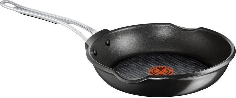 Gegoten Aluminium Pan Koekenpan Inductie Scherp Aanbraden Titanium Pro Antiaanbaklaag 28 cm Zwart