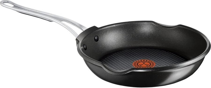 Gegoten Aluminium Pan Koekenpan Inductie Scherp Aanbraden Titanium Versterkte Laag 28 cm Zwart