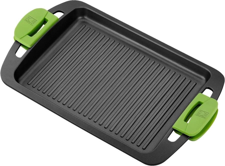 Gegoten Aluminium Pan Koekenpan Plaat Koken op Inductie Gelijkmatige Warmteverdeling 40 cm Zwart