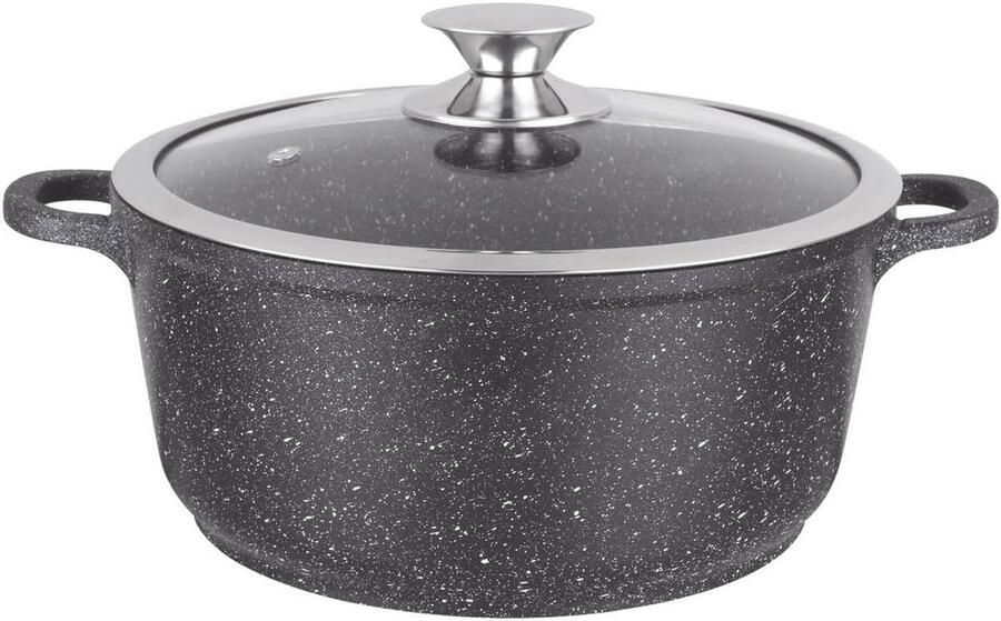 Gegoten Aluminium Pan Kookpan Sauspan Dagelijks Koken Vaatwasserbestendig 20 x 20 cm Grijs