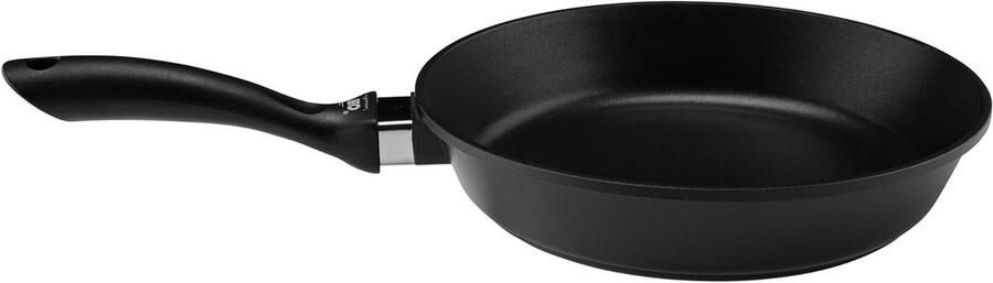 Gegoten Aluminium Braadpan Koekenpan PFAS Vrij Vetarm Koken Zelfnivellerende Bodem 20 cm Zwart