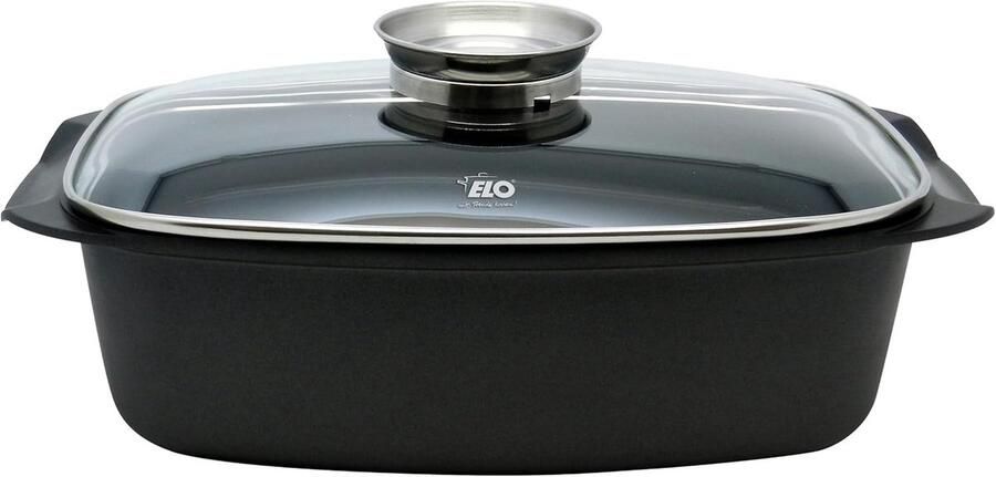 Gegoten Aluminium Pan Stoofpan Koekenpan Koken en Braden Antiaanbaklaag 32 cm Zwart