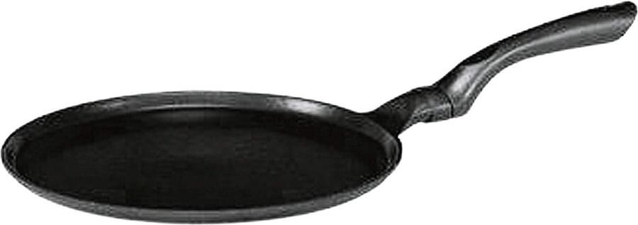Pannenkoekenpan Crêpe pan Lekkere pannenkoeken Hoogwaardige anti-aanbaklaag 24 cm Zwart