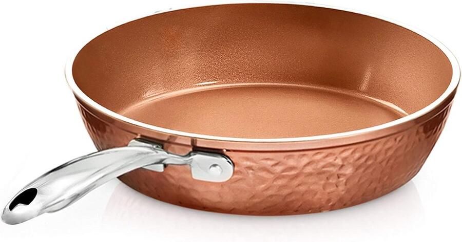 Gegoten Koekenpan 30 cm Anti-aanbak met Hamerlook en Inductiebodem