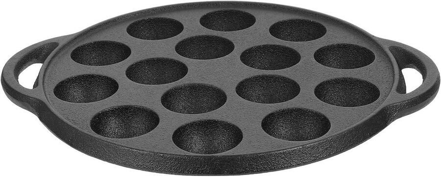 Gegoten Koekenpan Slakkenpan Keuken Gebruik Gelijkmatige Verwarming 26 cm Zwart