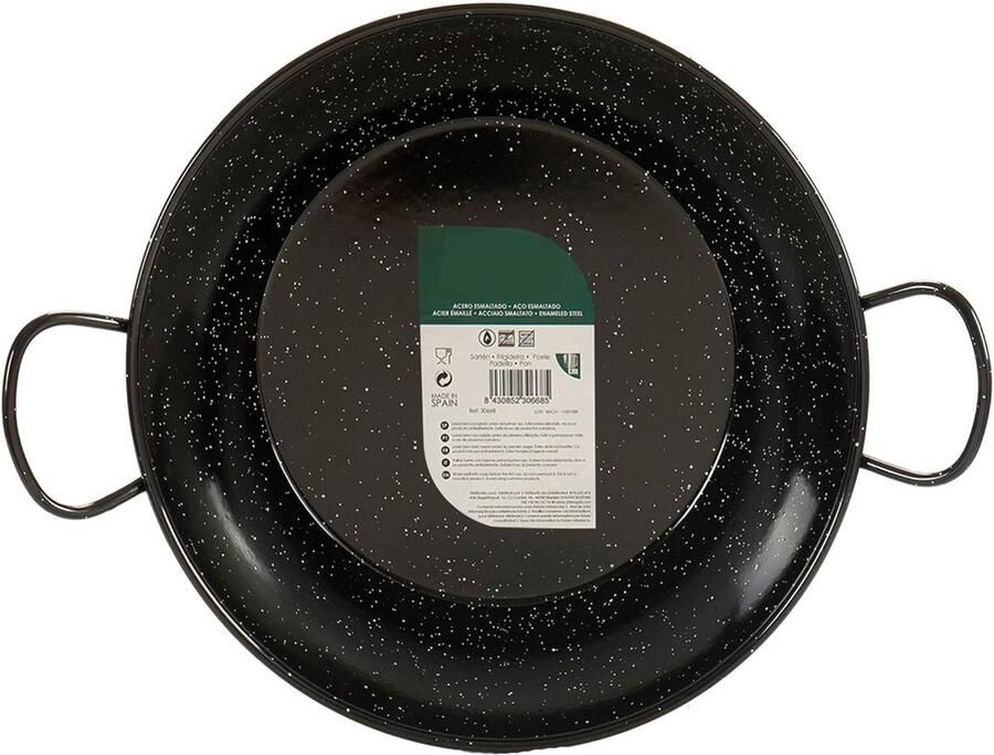 Gegoten Pan Diepe Koekenpan Lekker Koken Gelijkmatige Warmteverdeling 28 cm Zwart