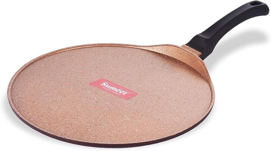 Gegoten Tawa Pan Koekenpan Brood Bakken Granieten Anti-aanbaklaag 30 cm Perzik