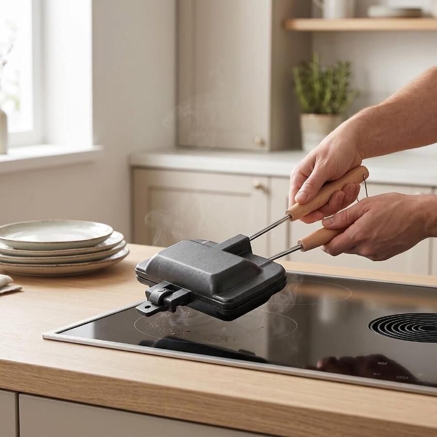 Gegrilde Kaasmaker Panini Maker Tosti IJzer Snelle Snacks Maken Dubbelzijdig Non Stick