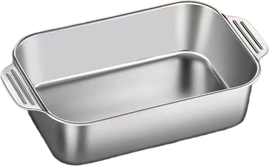 Gegrilde Vis Plaat Roosteren Tray Grote Bijeenkomsten Koken Gelijkmatige Warmte Grote Capaciteit Zilver