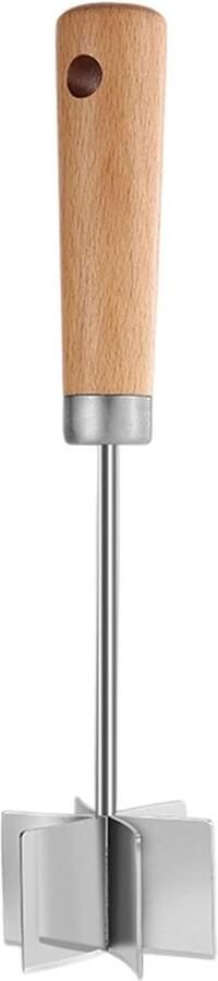 Gehakt Hakker Vleesstamper Groentehakker Worstjes Burgers Maken Roestvrij Staal 28 x 7.5 x 7.5 cm Zilver