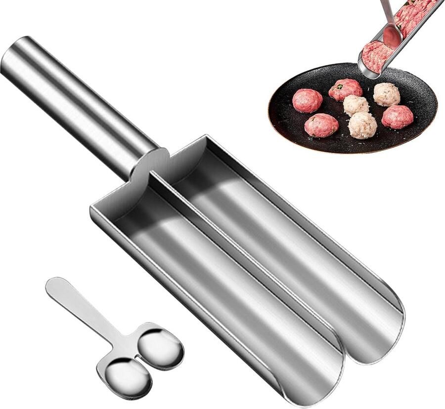 Gehaktballetjes Maker Vleesbal Vorm Keuken Hulp Roestvrij Staal Lange Handgreep
