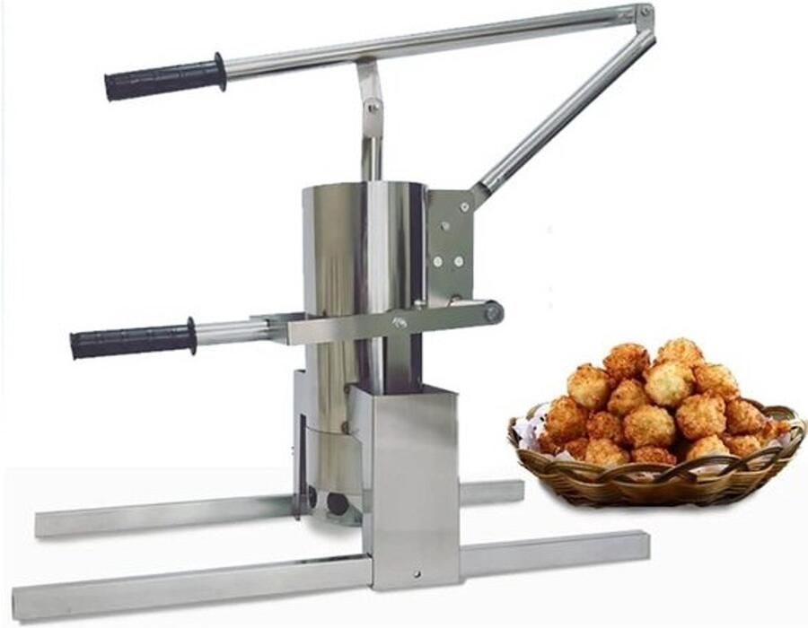 Gehaktbalvormmachine Gehaktbalmaker Gehaktballen Snel Vormen Lasergesneden Gaten 12L Vatcapaciteit Zilver