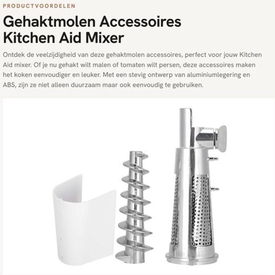 Gehaktmolen Accessoires Tomatenpers Spiraal Schacht Blender Stopper Filterhuls Aluminiumlegering Draadstang Spiraal 16 3 x 5 8 cm Keukenaccessoires