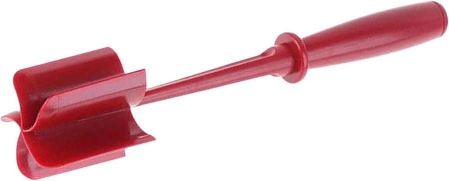 Gehaktmolen Keukenhulp Vleesstamper Mengtool Maaltijd Voorbereiden Antiaanbak Hittebestendig 28 cm Lengte Rood