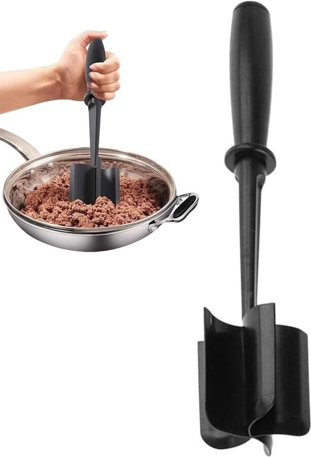 Gehaktmolen Vleesmolen Keuken Maaltijden Bereiden Antiaanbak Ontwerp 28 cm Zwart