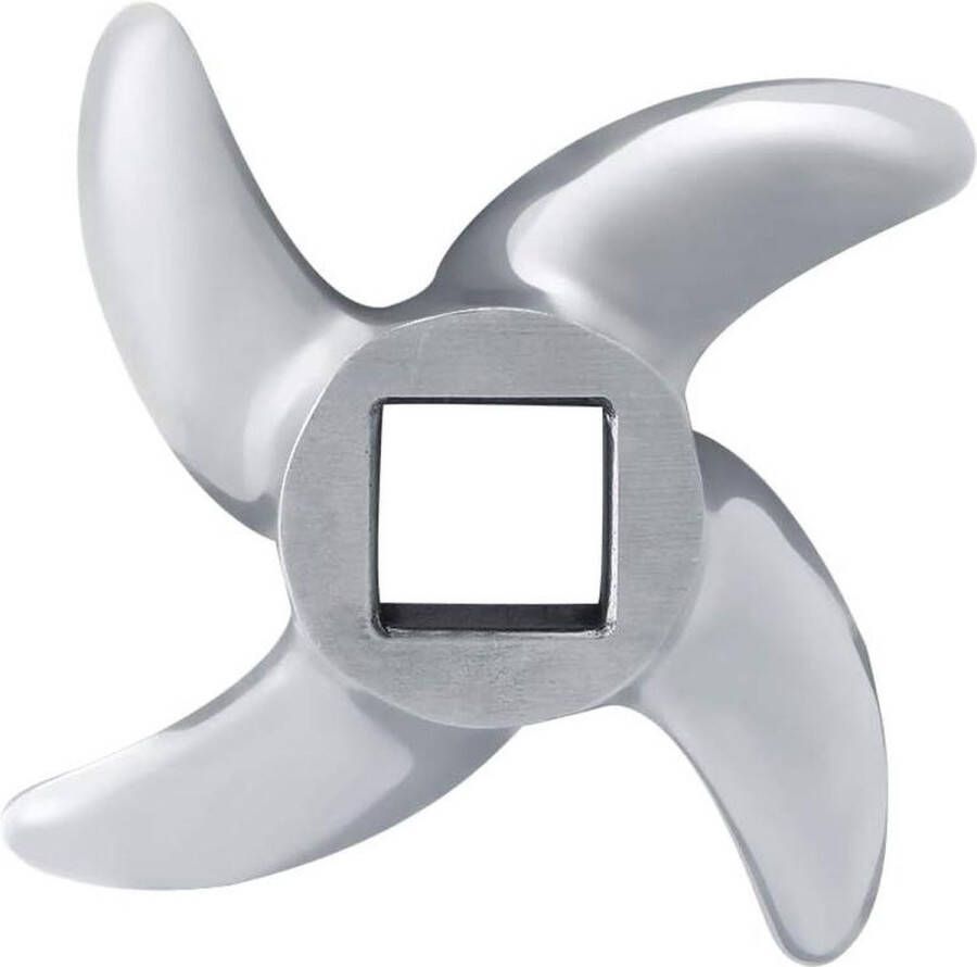 Allecto Plus Vleesmolenmessen 12 22 32 Roestvrijstalen Vleesmes Kruisvormige Snijder Vleesmessen Vleesmolen Snijplaat Reserveonderdeel voor Keuken Vlees Chopper Crusher (12#) met Snijbladen - Foto 2