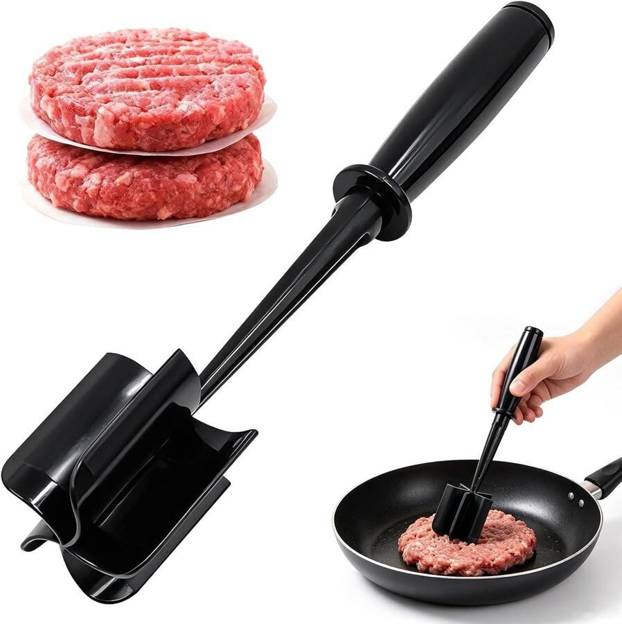 Gehaktstamper Zwart 11 x 5 6 x 2 5 cm Nylon Vleeshakselaar met 5 Messen Voor Rundergehakt Varkensvlees Kip
