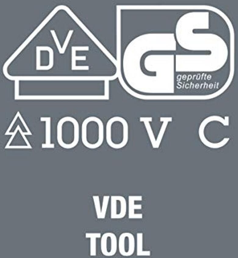 Geïsoleerd schroevendraaiermes Kraftform Compact VDE 3060 Roestvrij staal 1 2 x 6 5 x 154 mm - Foto 2