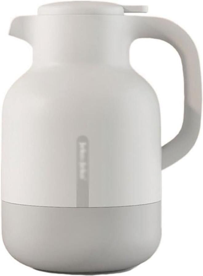 Geïsoleerde Koffiepot Thermoskan Waterkoker Dranken Warm Houden Grote Capaciteit 2 Liter Wit