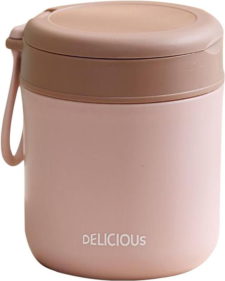 Geïsoleerde Lunchpot Voedselcontainer Deksel Warm Houden Brede Opening 430 ml Capaciteit