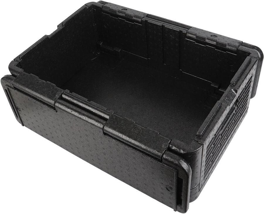 Geïsoleerde Pannendrager Warmhoudbox Voedselbox Eten Warm Houden Opvouwbaar Lichtgewicht 60L Zwart