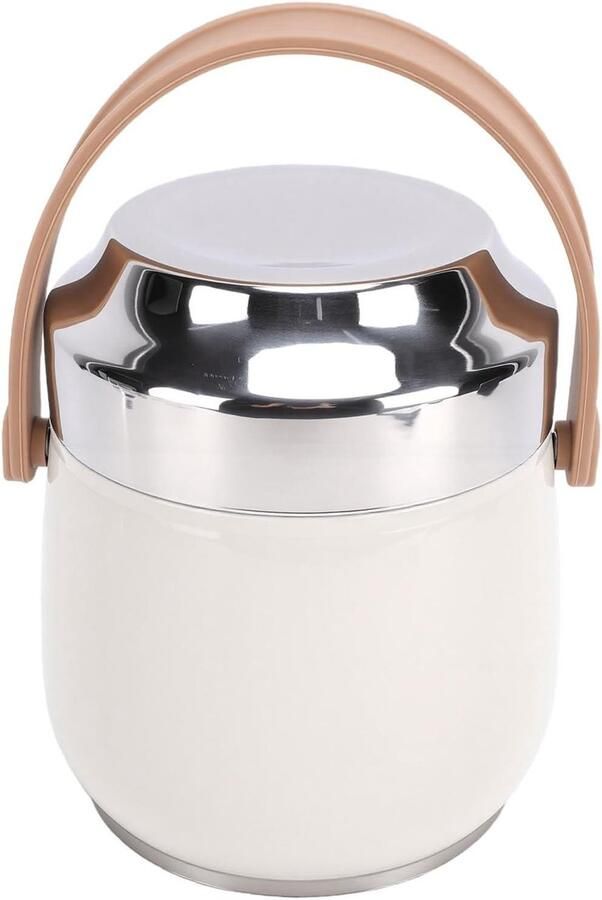 Geïsoleerde Voedselcontainer Lunchpot Thermos Maaltijden Warm Houden Multi Compartiment Opslag 24 x 19 x 18.5 cm