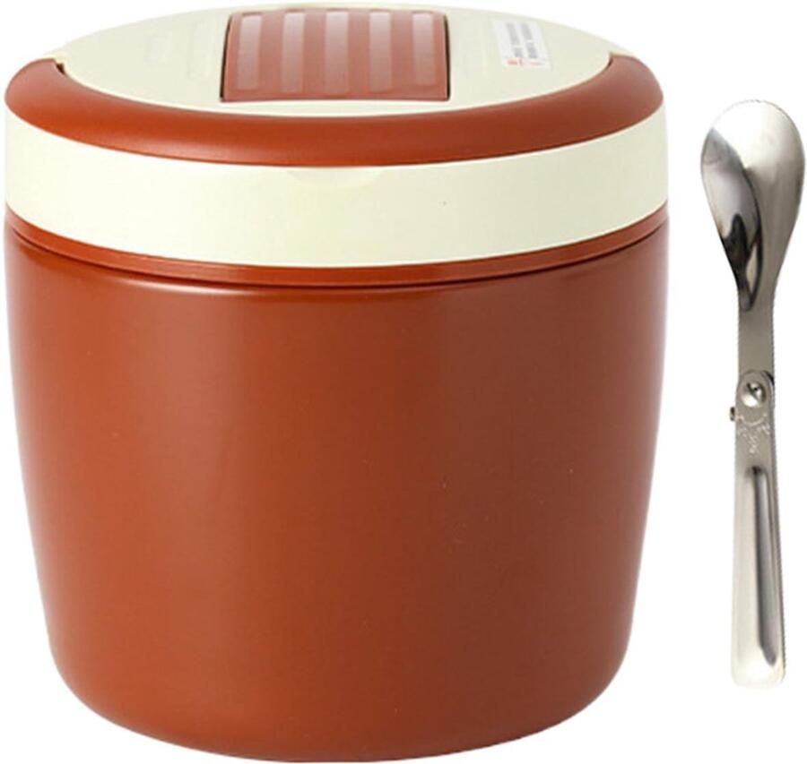 Geïsoleerde voedselcontainer Warme lunchbox Warm eten onderweg Vacuüm isolatie technologie 12 liter Wijnrood