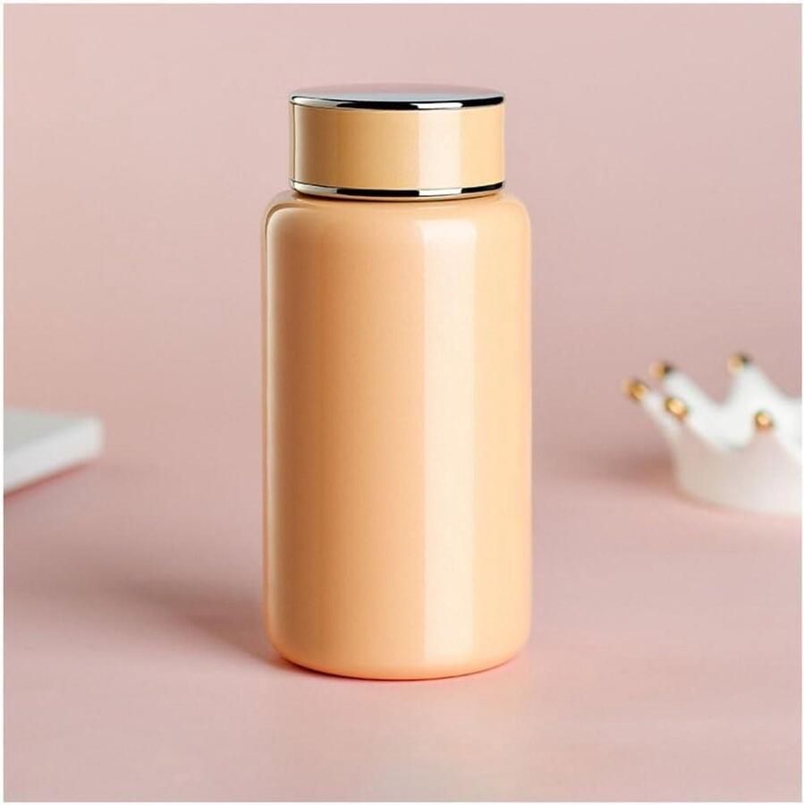 Geïsoleerde Waterkoker Thermosbeker Kleine Kan Warme Dranken Vasthouden Roestvrij Staal 316L 190 ml Zilver