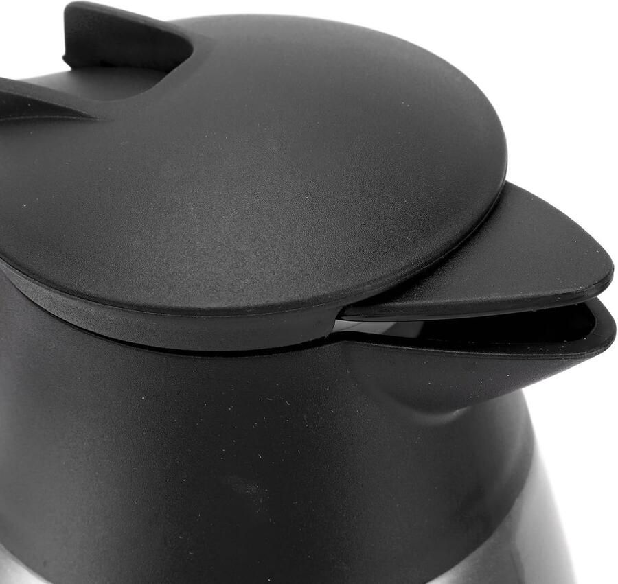 Geïsoleerde Waterkoker Thermoskan Koffiekan Dranken Warm Houden Dubbele Wand Isolatie 2 Liter Geborsteld Zilver
