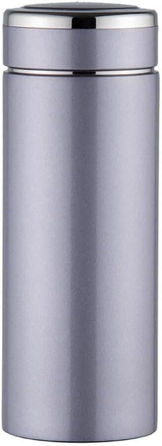 Geïsoleerde Waterkoker Thermoskan Koffiekan Dranken Warm Houden Dubbelwandig Roestvrij Staal 5 x 20 cm Zilver