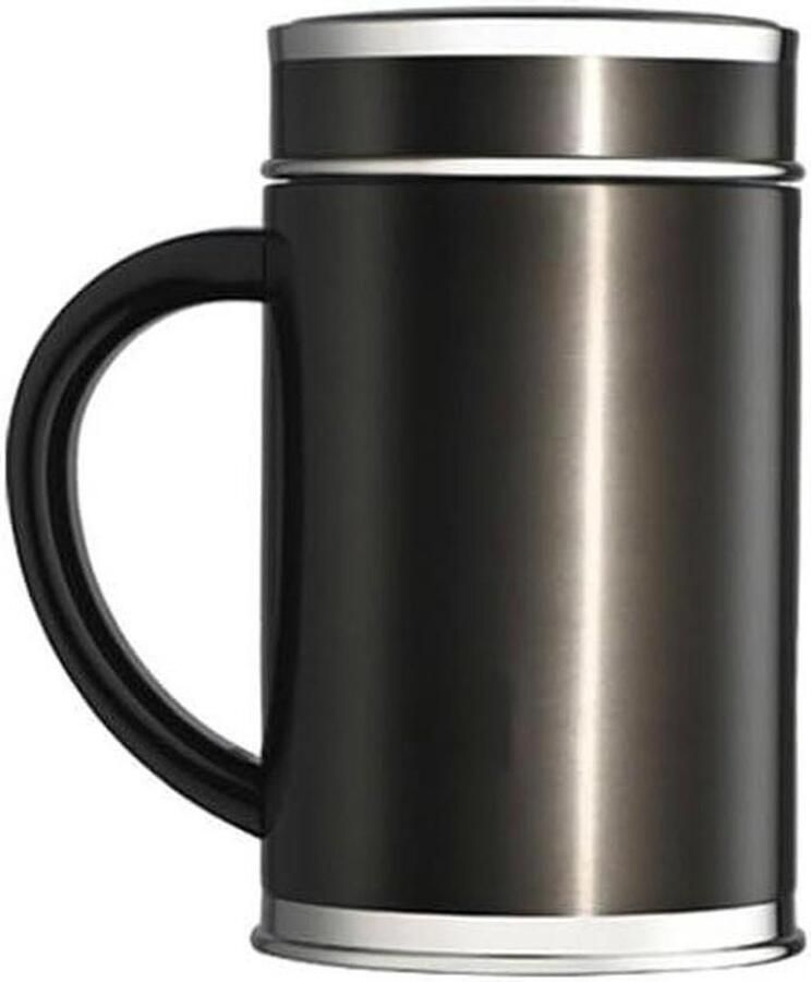 Geïsoleerde Waterkoker Thermoskan Theepot Dranken Warm Houden Roestvrij Staal 2.55x5.82 Inch Zilver